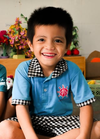 Huy, a Kindergarten student who receives Rise Against Hunger meals.